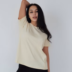 Футболка для вагітних та годуючих Simple&Basic 24300 Екрю
