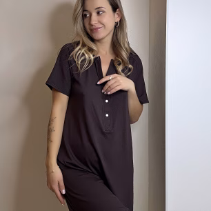 Нічна сорочка для вагітних та годуючих мам Smart Care 24190 Шоколад