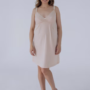 Нічна сорочка для вагітних та годуючих мам Soft Lace 24182 Frappe
