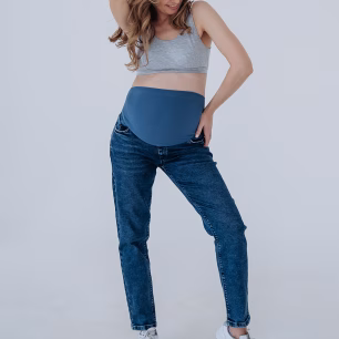 Джинси для вагітних Simple&Basic 42000 Синiй