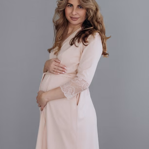 Халат для вагітних та годуючих матусь Soft&Lace 25318 Frappe