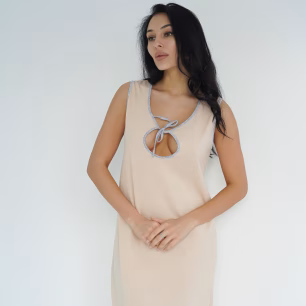 Нічна сорочка для вагітних та годуючих мам Simple Basic 24126 Бежевий